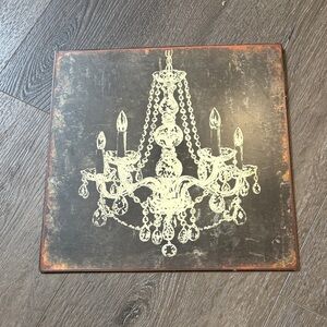 Vintage Style Chandelier Wall Art